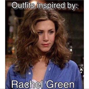 Past this sign are clothes inspired by Rachel!